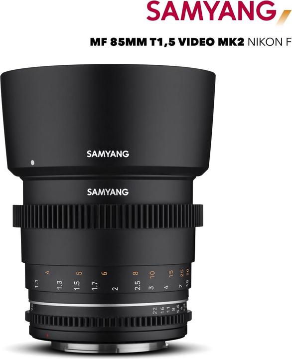 Produktbild Samyang 85mm T1.5 MK2 Nikon F (Nikon F, Vollformat, APS-C / DX)
