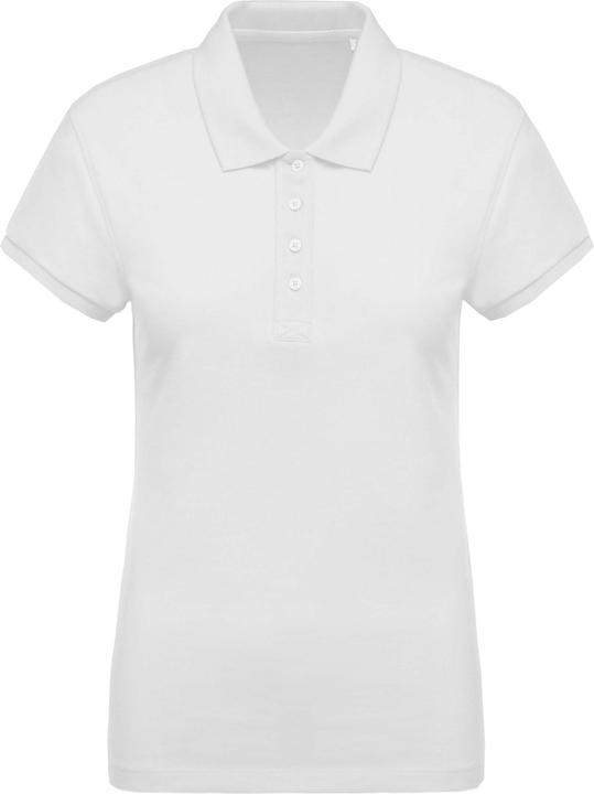 Kariban Damen-Poloshirt mit weissen Piqué-Ärmeln (XS)