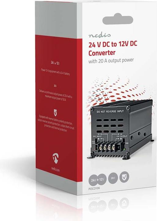 Produktbild Nedis Umrichter| 24 V DC - 12 V DC| 20 A Ausgang
