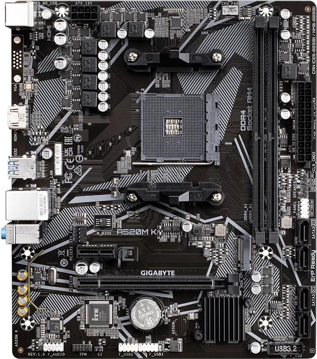 Productafbeelding Gigabyte A520M K (AM4, AMD A520, mATX)