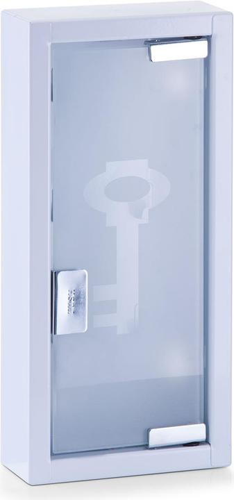 Actual product image Zeller Present Key box, metal/glass, white