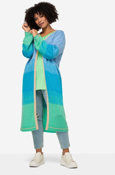 Produktbild Angel of Style Strickjacke, offene Form, Feinstrick, Blockstreifen, Langarm (54)