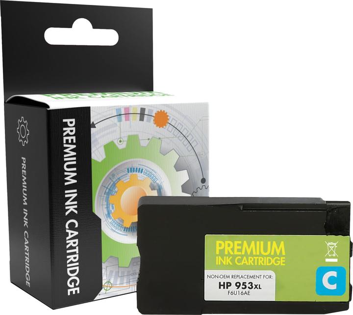 Compatible Static-Control HP Ink No.953 XL Cyan (F6U16AE) New chip