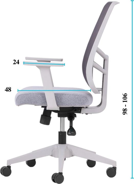 Image du produit Kalune Design Leto Grey Office Chair Set 2 Pieces