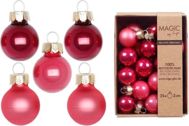 Produktbild Inge’s Glas Christmas Decor Weihnachtskugel (25x)