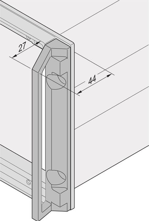 Produktbild Schroff Frontgriff - FRONTGRIFF 6HE (INPAC) 2STK