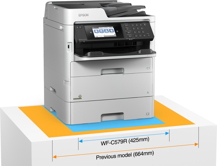 Produktbild Epson WorkForce Pro WF-C579RDWF BAM MFP Print 34ppm Scan Fax (Tintentank, Farbe)