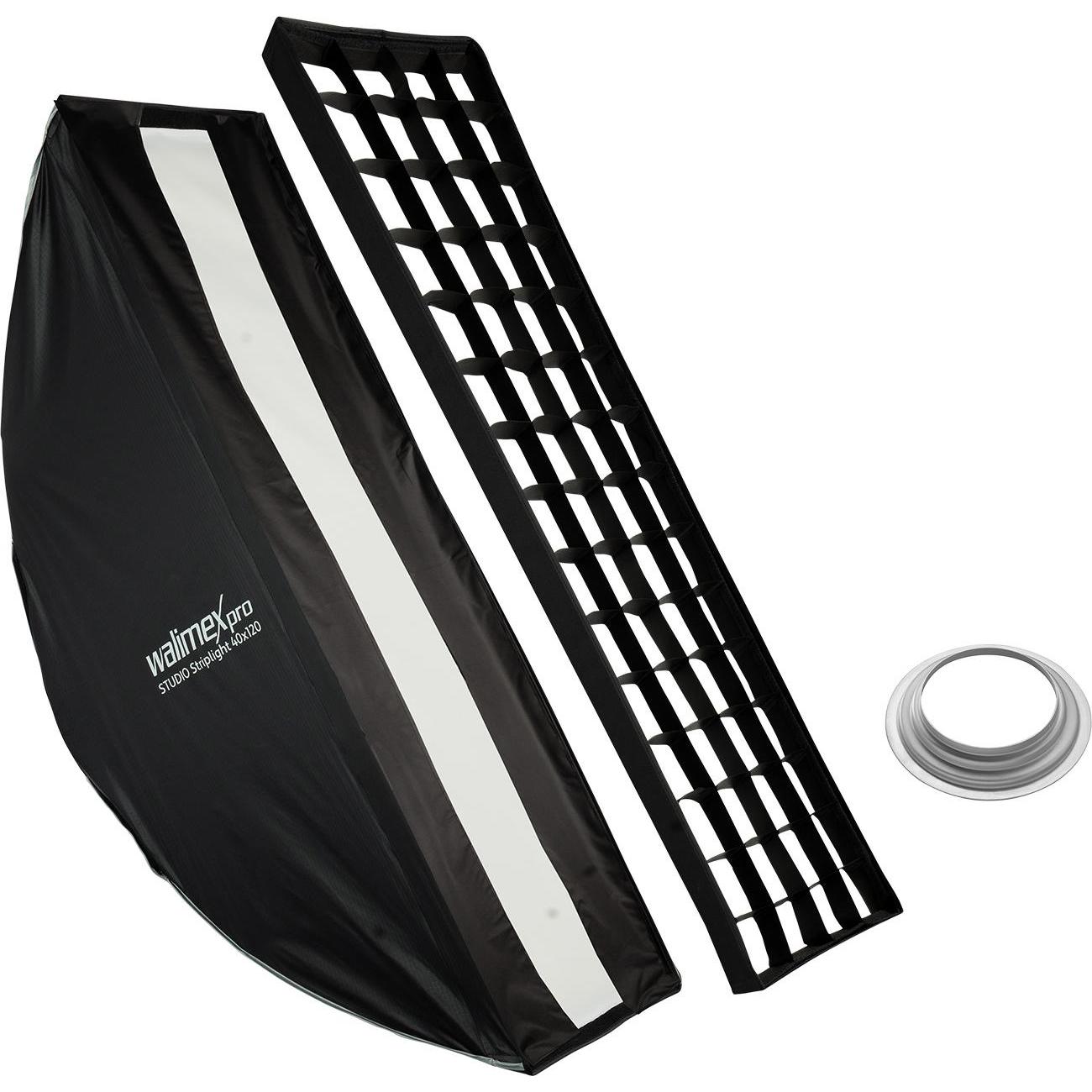 Walimex pro Studio Striplight 40x120 Hensel EH (Softbox), Softbox + Reflektor