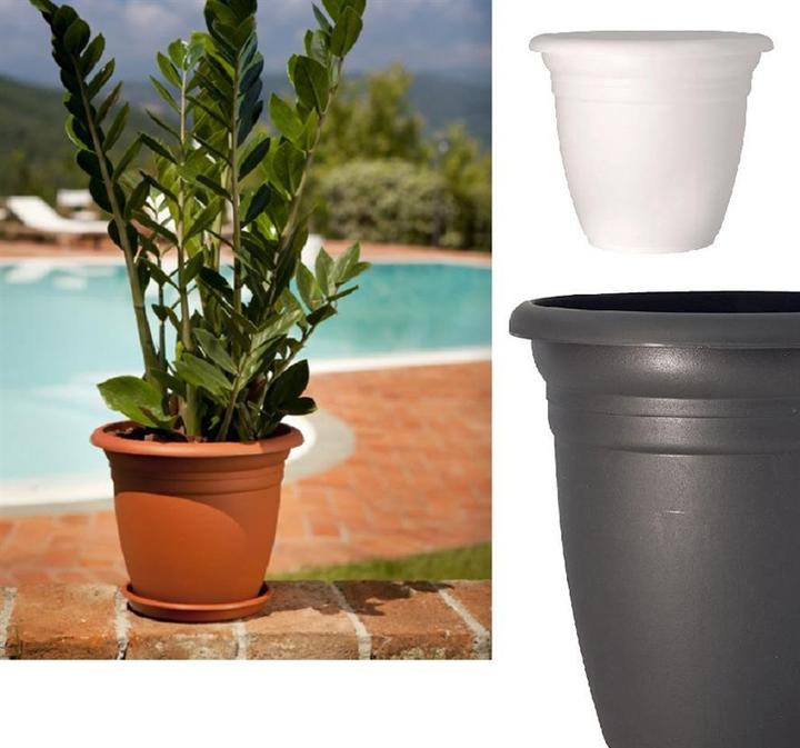 Produktbild Domoletti Plastic pot, TE000018-100, Ø 18 cm, brown (18 x 16 cm)