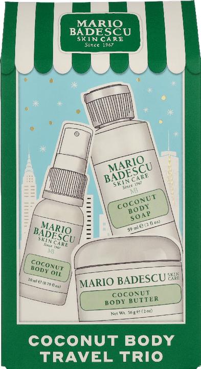 Actual product image Mario Badescu Coconut Body Travel Trio - Perfect For On-The-Go Hydration (Body care set)