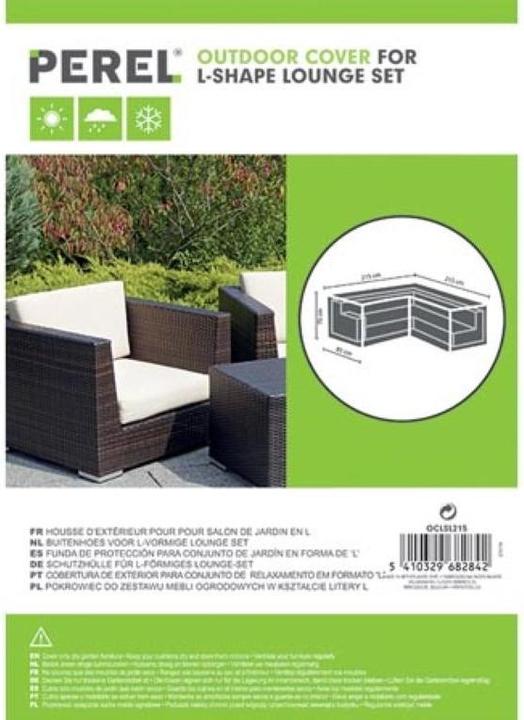 Productafbeelding Garden Lights Beschermhoes voor L-vormige loungeset - 215 cm