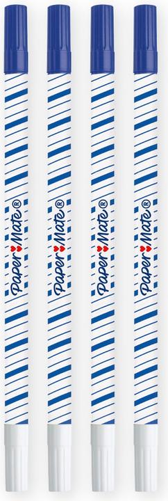 Produktbild Paper Mate Tintenlöscher Magic+ Rundspitze 4er Blister (Blau, weiss, 4x)