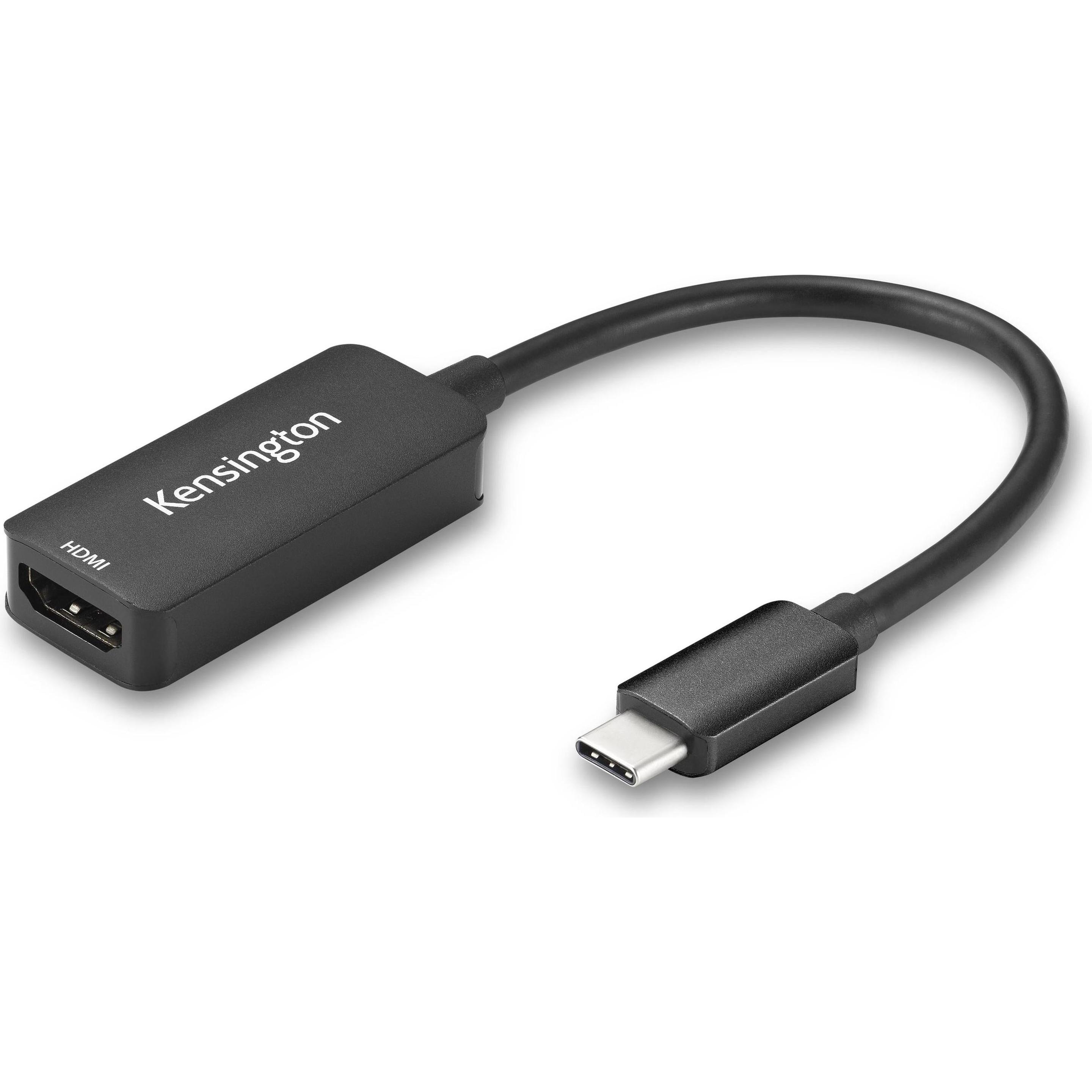 Kensington CV4200H USBC 4K/8K a HDMI 2 (USB-C, 21 cm), Adattatore dati + video, Nero