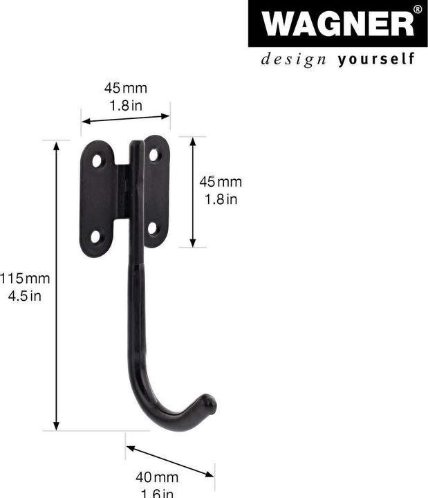 Actual product image Wagner System design yourself wall bracket WH 2090 black