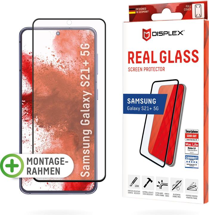 Produktbild Displex Real Glass, Full Cover Panzerglas (1 Stück, Samsung Galaxy S21+)