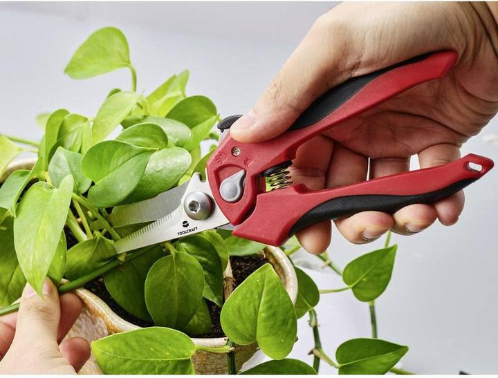 Productafbeelding Toolcraft TO-9625917 Universele schaar 205 mm rood, zwart (20.50 cm)