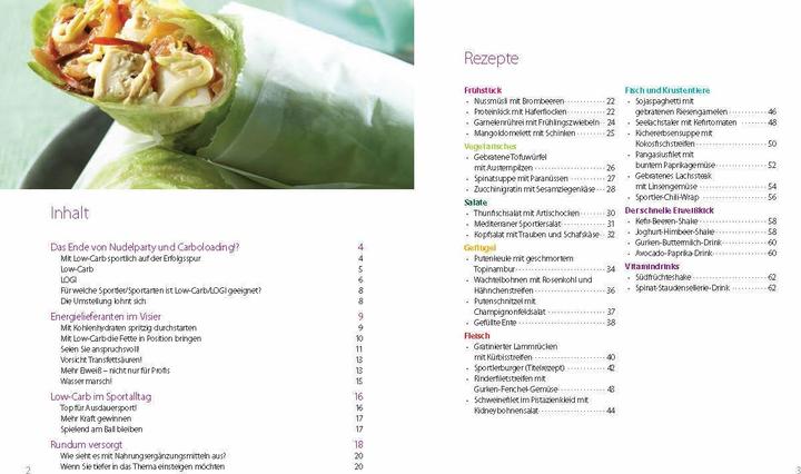 Produktbild Low-Carb für Sportler (Deutsch, Jürgen Voll, Wolfgang Link, 2014)