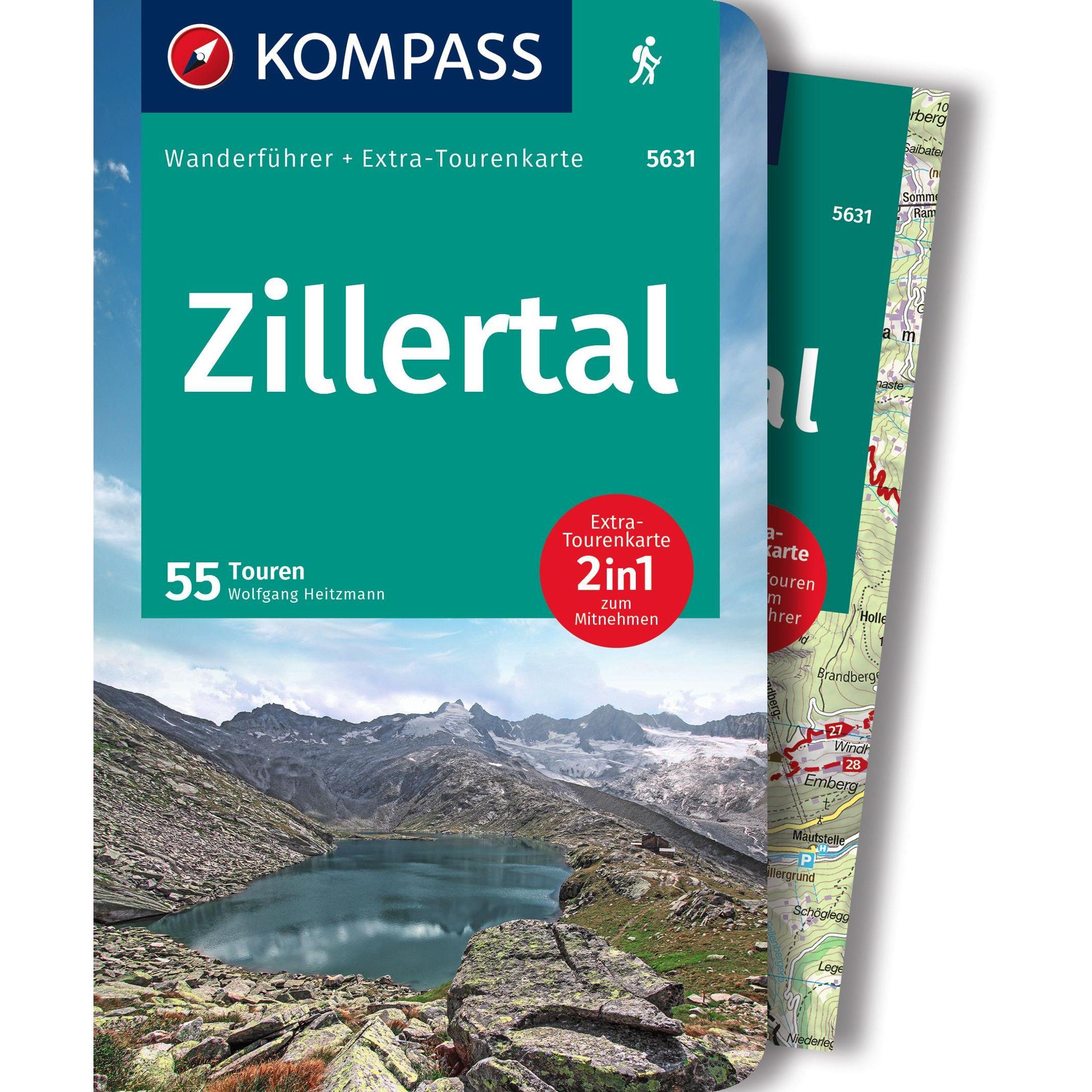 Wanderführer Zillertal, 55 Touren, Landkarte