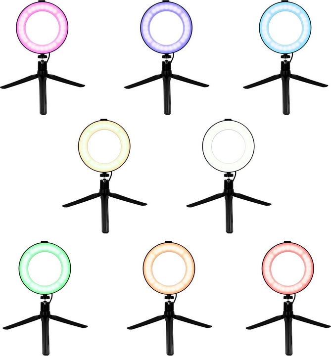 Actual product image JTI Ring light with tripod - 16 cm