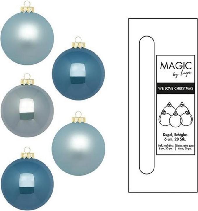 Produktbild Inge’s Glas Christmas Decor Elysian Blue (20x)