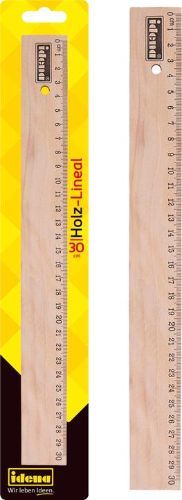 Image du produit Idena Règle en bois 30cm naturelle FSC100 (30 cm, Bois)