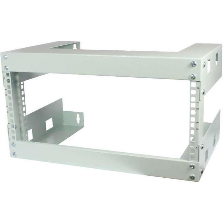 Allnet 19"WandgehA¤use offen 4HE T300mm Lichtgrau SWD-Serie (4 HE, 19 Zoll Rack), Serverschrank, Grau