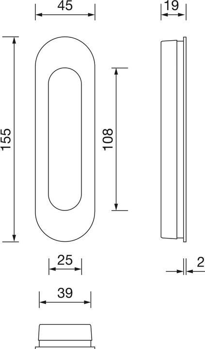 Produktbild FSB Schiebetür-Muschelgriffe