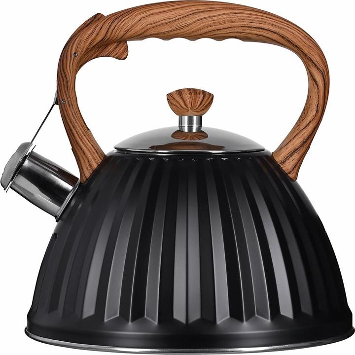 Actual product image Promis TMC25D Kettle 3 0 l ANTONIO black wooden handle (3 l, EU plug)