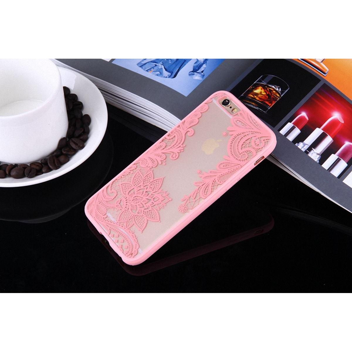 Thumbnail - König Design Apple iPhone 7 Plus Handy Hülle Mandala Case Schutzhülle Motiv Blüte Rosa Neu (Apple iPhone 7 Plus), Smartp...