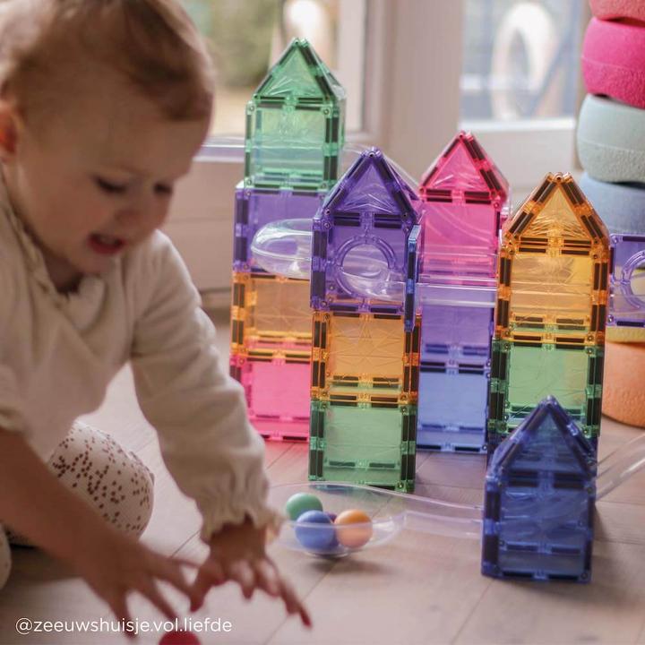 Produktbild Cleverclixx Kugelbahn-Bausatz Clever in Pastellfarben 110 Teile