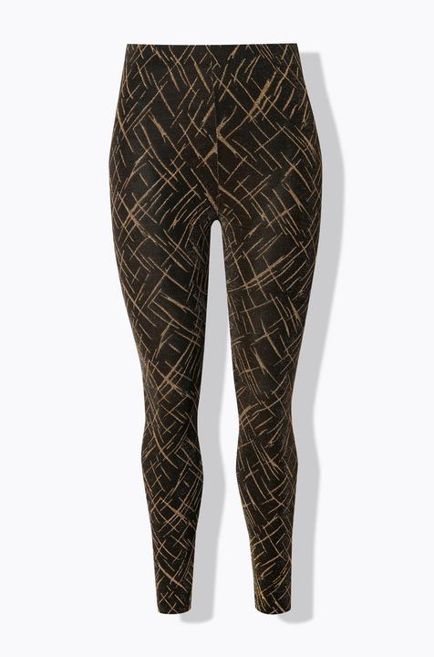 Produktbild Ulla Popken Strumpf-Leggings, gemustert, Glitter (42, 44)