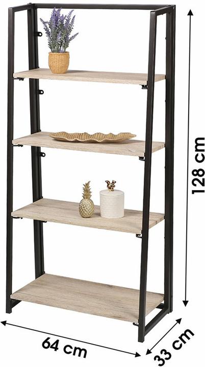 Produktbild Urban Living faltbares Büchergestell (64 x 33 x 128 cm)