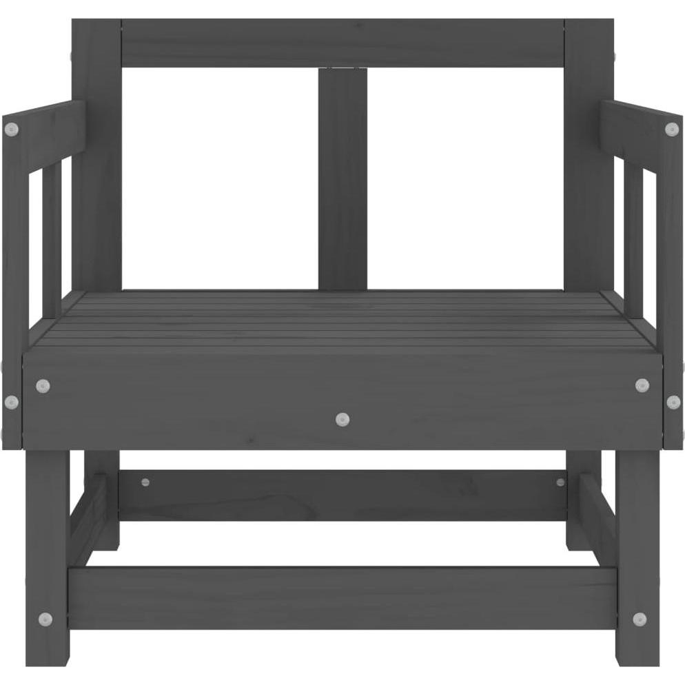 Thumbnail - VidaXL, Gartenstühle, Gartenstühle 2 Stk. Grau Massivholz Kiefer,Farbe