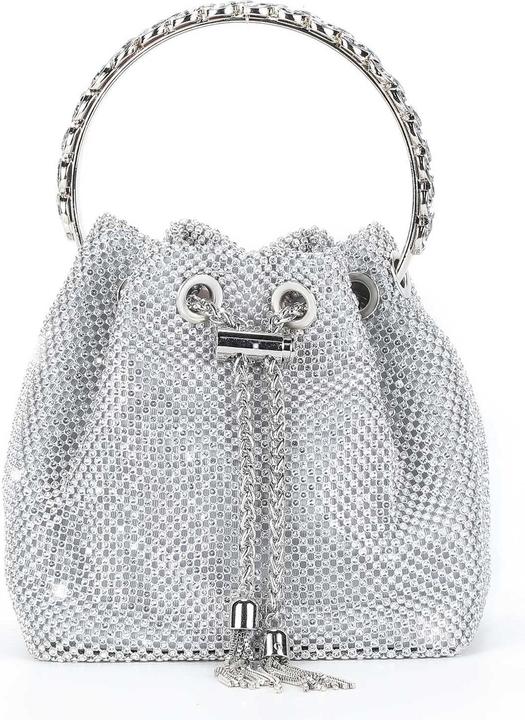 Only-Bags.Store Clutch Abendtasche Glitzer Umhängetasche kleine Paillettenhandtasche Umhängetasche Kettentasche