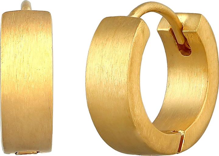 Image du produit Kuzzoi Boucles d'oreilles hommes créole cercle mat argent sterling 925 (Argent 925)