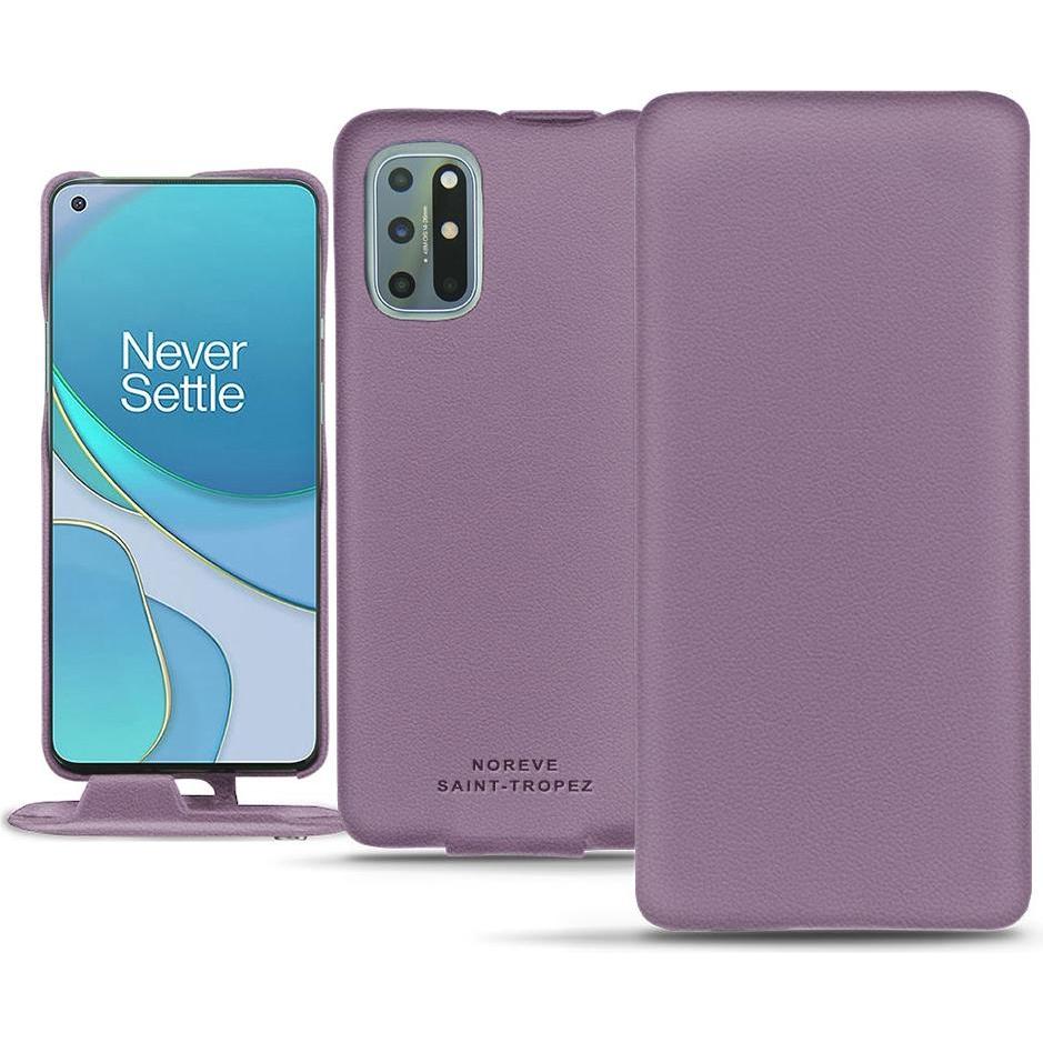 Noreve Lederschutzhülle vertikal (OnePlus 8T), Smartphone Hülle, Violett