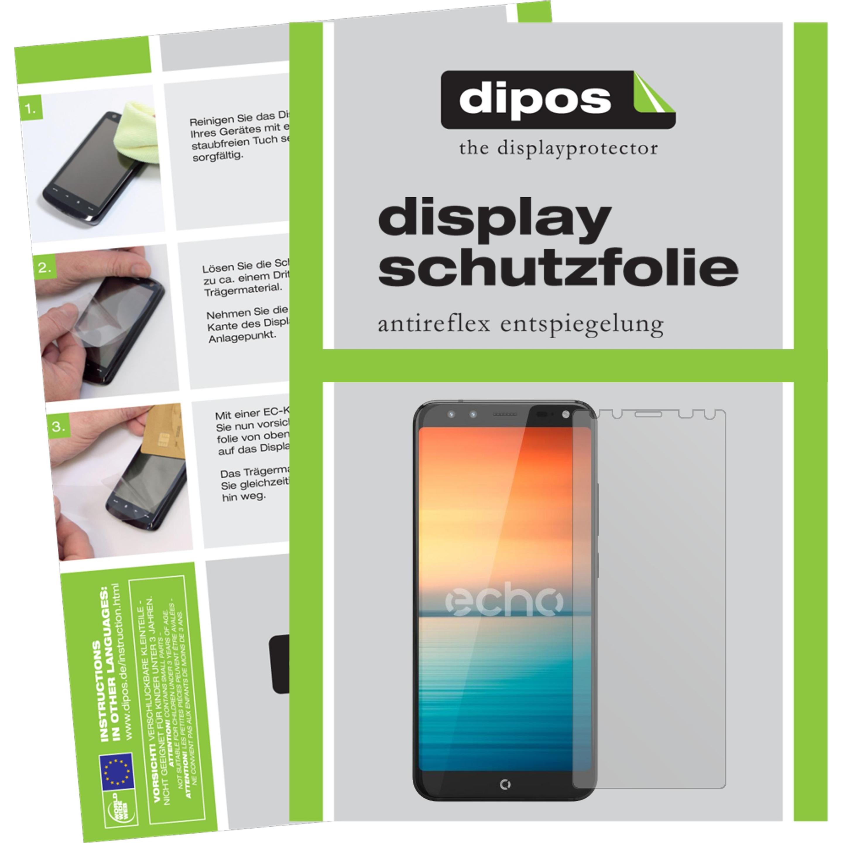 Dipos Displayschutzfolie Antireflex (2 Stück, Echo Horizon), Smartphone Schutzfolie, Transparent