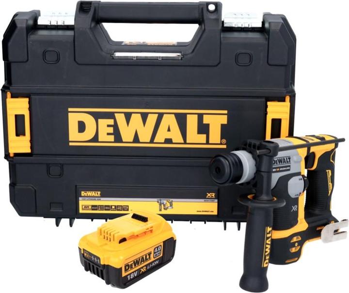 Produktbild DeWalt DCH 172 Akku Bohrhammer 18 V 16 mm 1,4 Joule SDS plus Brushless + 1x Akku 4,0 Ah + TSTAK - oh (Akkubetrieb)
