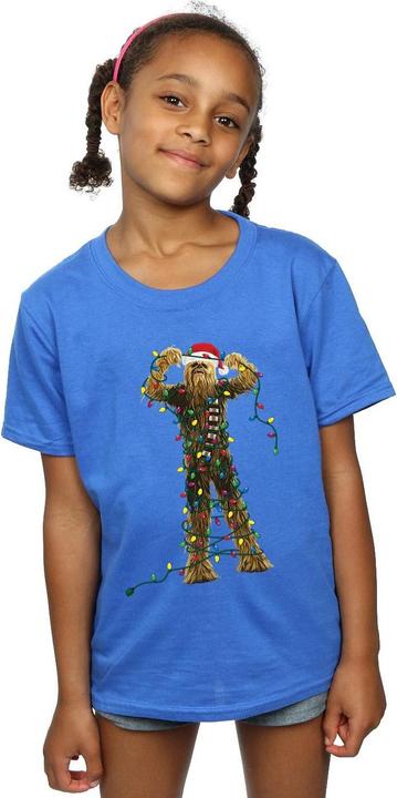 Produktbild Star Wars Chewbacca Christmas Lights TShirt Mädchen (116)