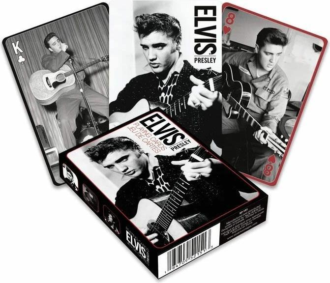 Aquarius Elvis Presley Spielkarten Black White (Deutsch, 1 - 4 Spieler)