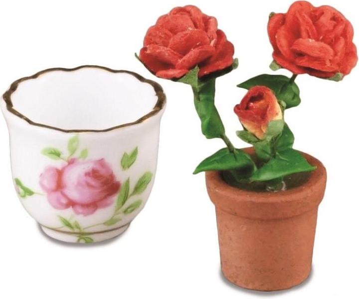 Immagine prodotto Reutter 001.796/5 - Cachepot con cespuglio di rose, miniatura