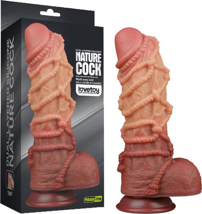 Image du produit Lovetoy Gode extrême avec motif de corde 26.5 cm