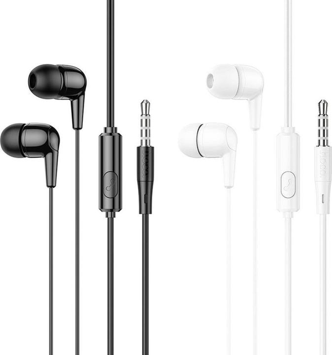 Image du produit Hoco Wired headphones wire earphones Jack 3,5 mm with microphone M97 white (Filaire)