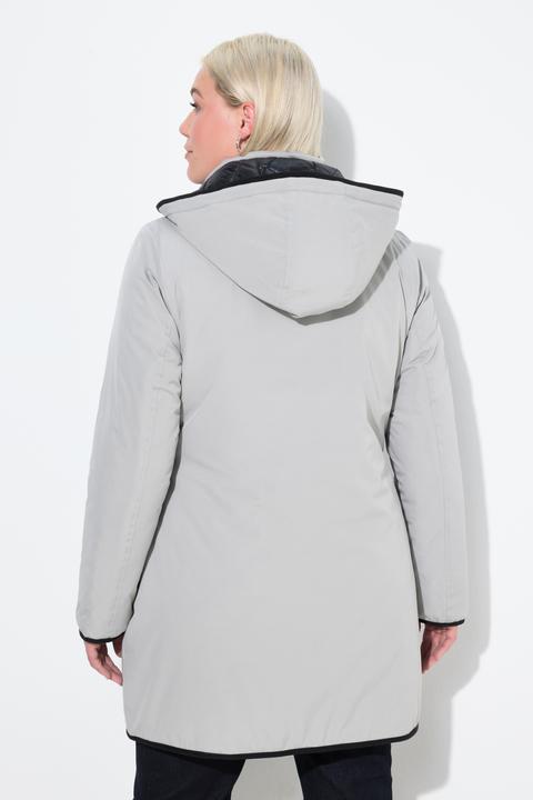 Produktbild Ulla Popken HYPRAR Wende-Steppjacke, Reflektor, 2-Wege-Zipper (54)
