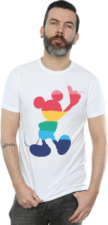 Immagine prodotto Disney Mickey Mouse Rainbow Pose Maglietta Uomo (S)