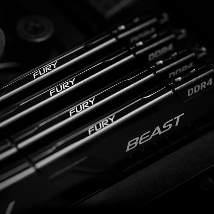 Actual product image Kingston FURY Beast (4 x 4GB, 3200 MHz, DDR4-RAM, DIMM)
