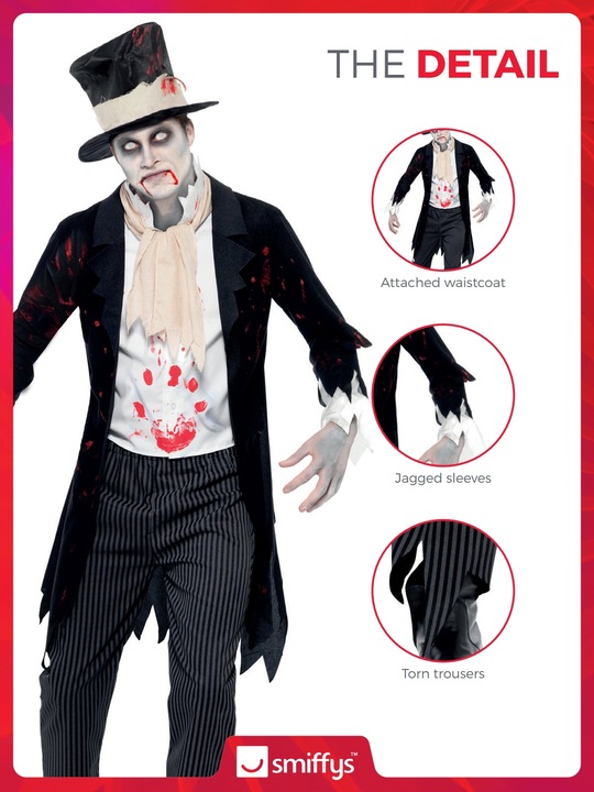 Produktbild Smiffys Zombie - Bräutigam (L)