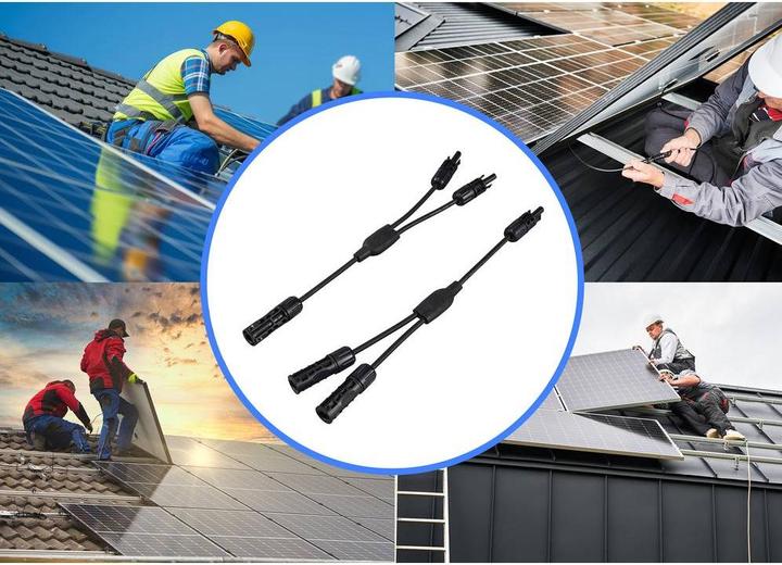Actual product image Sygonix SY-6408046 Solar system connection adapter cable 30 A black 36 cm (Solar cable)