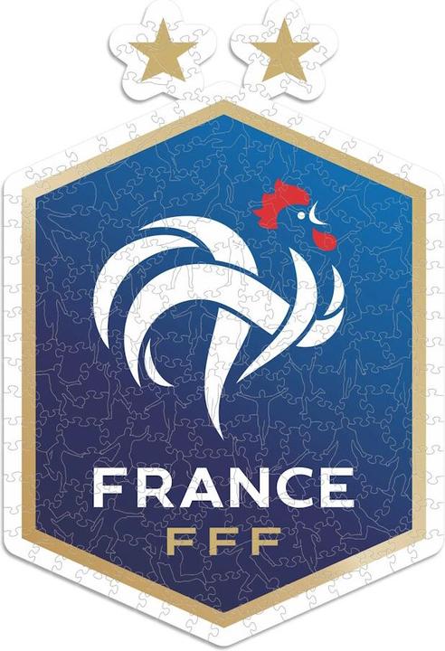 Produktbild Iconic FFF Französische Fussball Nationalmannschaft - Logo - Holz Puzzle Grösse M (270 Teile) (270 Teile)