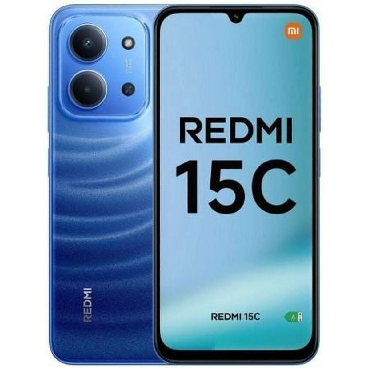 Xiaomi Redmi 15C (256 GB, Moonlight Blue, 6.90", Dual SIM, 4G), Smartphone, Blau